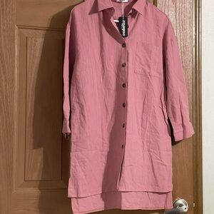 Zeagoo Rose Button-Up Dress